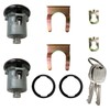 1 Pair Replacement Door Lock Cylinders with Keys for Pontiac
