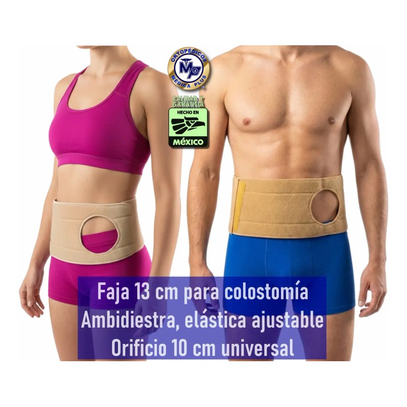 Faja Para Colostomia 13 Cm Ostomía Basica Orificio Universal