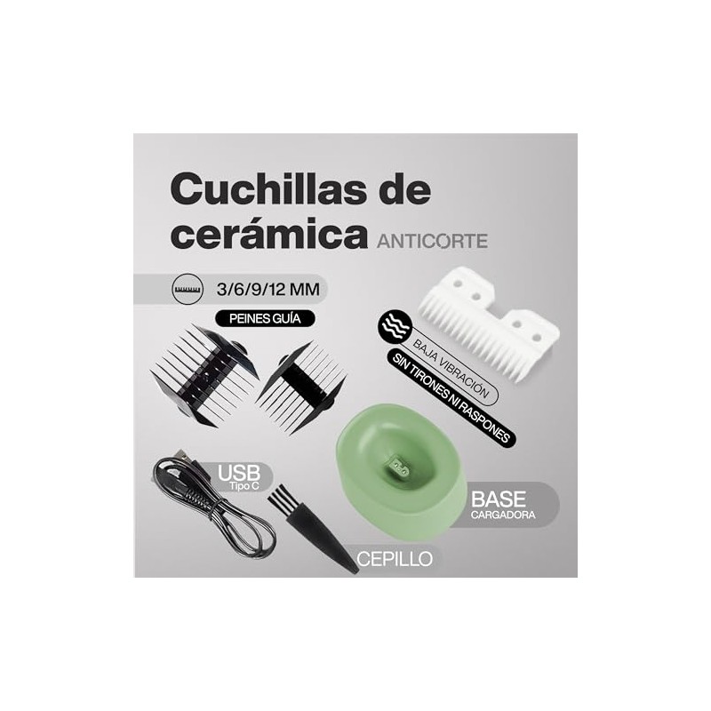 ZOMA | Rasuradora Eléctrica Hombre Corporal Íntima - Verde