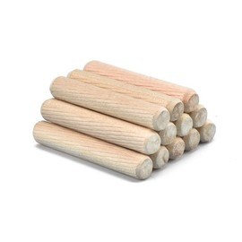 120 PCS 13/32" x 1 1/2" Twill Wooden Dowel Pins Multi Fluted and Beveled (10mm x 40mm)