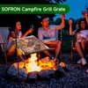 SOFRON Swivel Campfire Grill Grate Rack, Adjustable Camp Grill Over