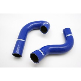 Autobahn88 Radiator Coolant Silicone Hose Kit, compatible with 1992-2000 Subaru Impreza WRX STi GC8 GF8 EJ20 Ver 1 2 3 4 5 6 (Blue -without Clamp Set)