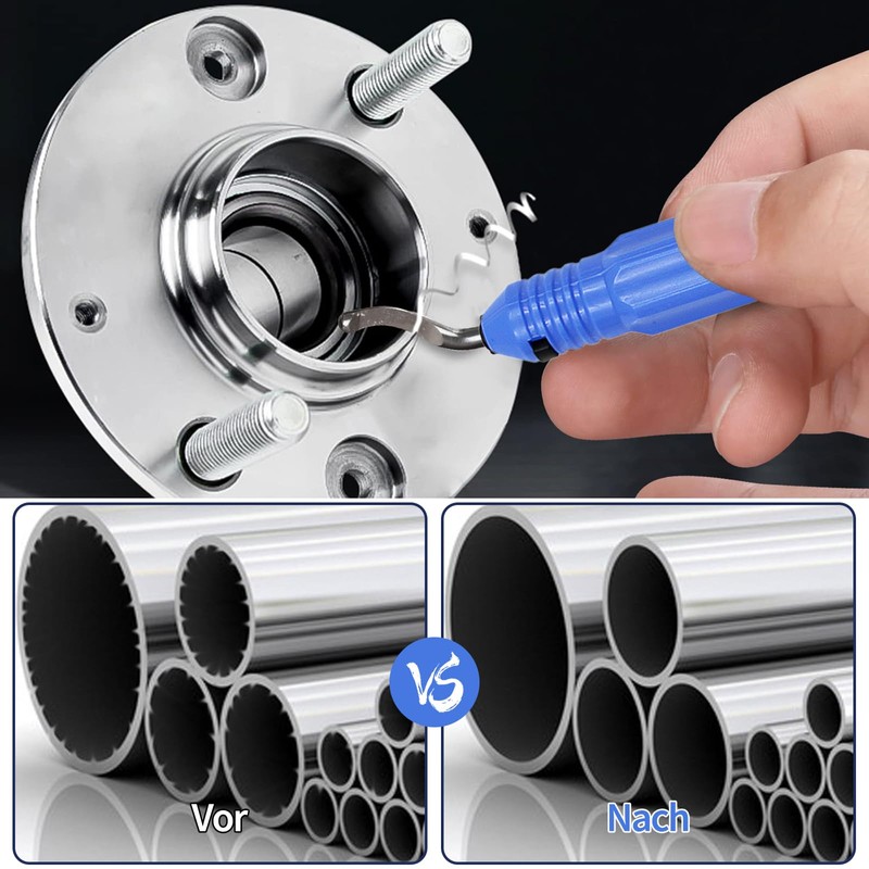 Deburring Tool, Deburring Tool with 10 Replacement Blades and 5