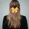 1PCS Back to School Pencil Bows for Girls,Yellow Pencil Teacher