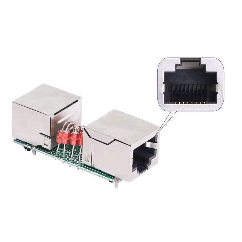 CERRXIAN Ethernet Surge Protector RJ45 Coupler Female to Female Network