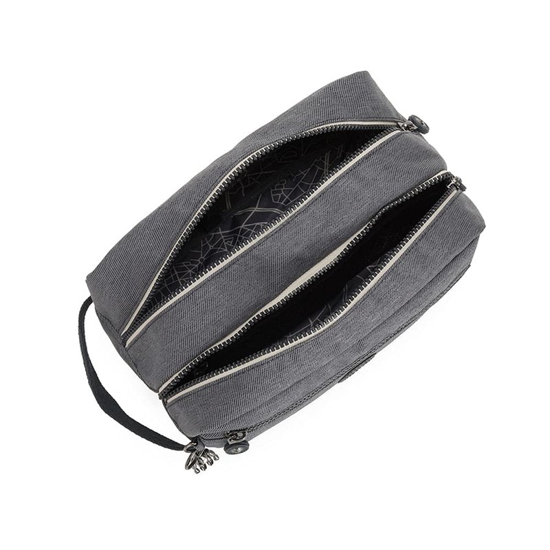 Kipling AGOT Toiletry Bag, 26 cm, 3 liters, Black (Charcoal)