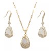 TENDER LIHOME Collar Y Aretes De Tulipán Flor Elegantes Para