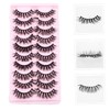 Ipetboom 10 Pairs 8D Faux False Eyelashes for a Natural