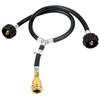 Y Type Splitter Propane Tank Converter Adapter Hose, 2-Way QCC1/Type1
