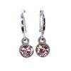 Pink Sterling Silver Earrings