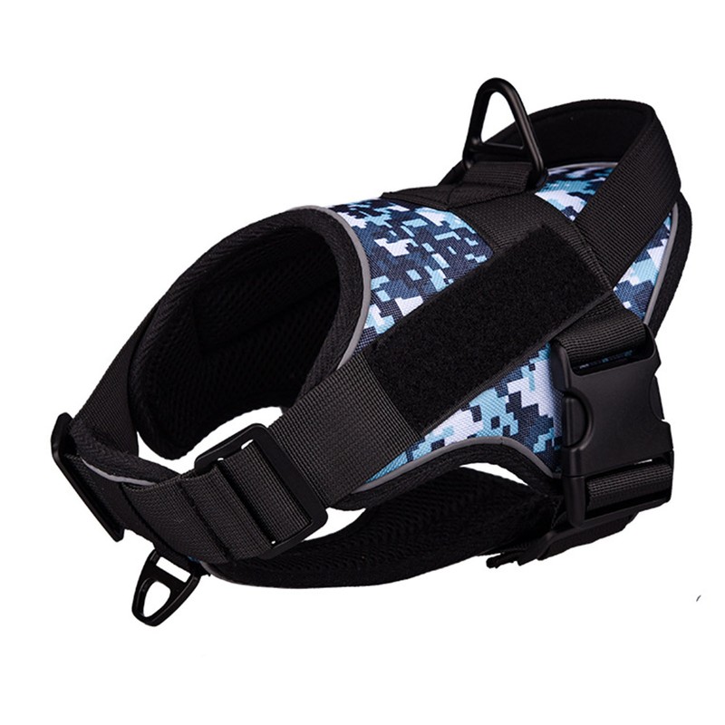 Pet Harness Waterproof Reflective Breathable Explosion Proof Punch Camouflage Dog