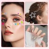 5 Sheets Face Gems, Star Face Stickers, Gem Stickers with