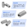 winova Pitch Hex Coupling Nuts Set of 6 304 Stainless