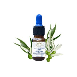 Aceite Ozonizado 600 IP regenera la piel antioxidante, disminuye arrugas, revitaliza, regenera, hidrata y suaviza la piel. (10 ML)