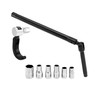 QWORK® 8 Piece Stand-Up Nut Wrench Set Sizes 9-17 mm