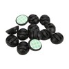 50pcs Cable Clip 3 Hole Silica Gel AntiCorrosion Black Adhesive