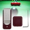 Asixxsix Snooker Chalk Holder, Lightweight Snooker Chalk Cover, Coffee Color