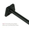 NEODROP 4-Pack 4 Inch Hidden Floating Shelf Bracket, Heavy Duty