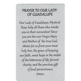 *Holy/Prayer Card-"Prayer to OL  of Guadalupe" *Prayer on Back/ {Saints-12}