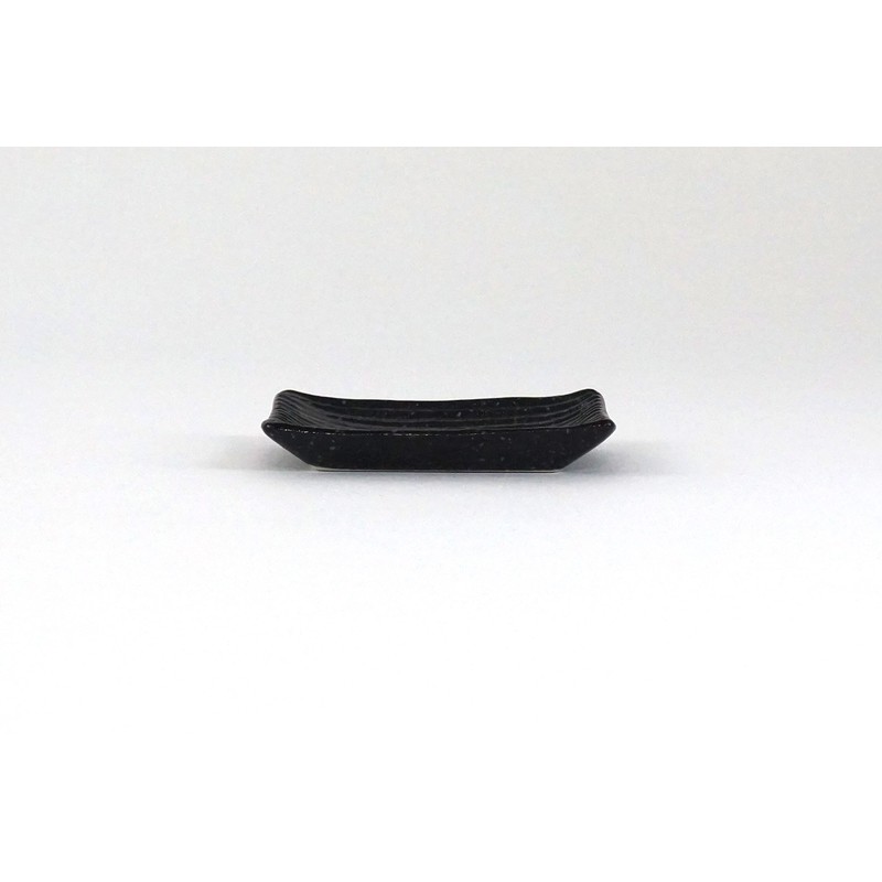 Miniru Pottery 009-729570 Lightweight Shogi Small Plate, Oil Droplets Tengoku,