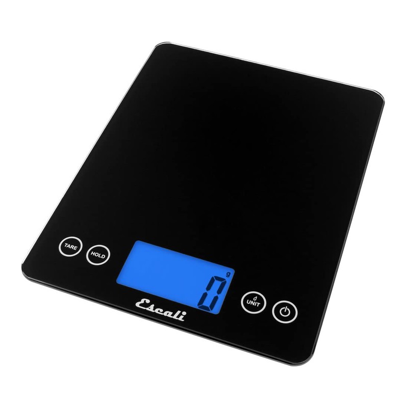 Escali 2210IB ArtiXL Extra-Large Glass Digital LCD Display Kitchen Scale,
