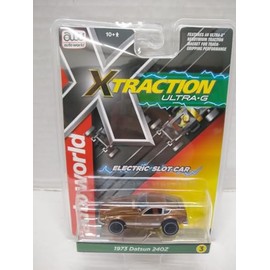 Auto World SC412-3A 1973 Datsun 240Z HO Scale Electric Slot Car - Brown