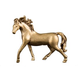 DMtse chino Feng Shui latón Mini estatua de decoración de caballos para escultura de animales coleccionables regalo