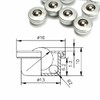 ChenXi Shop 10pcs 8mm Diameter Ball Metal Transfer Bearing Unit