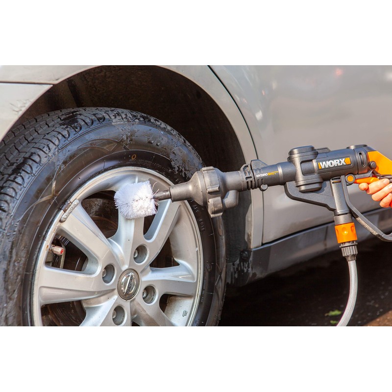 WORX WA4042 Hydroshot Wheel Ball Brush Accessory, Black, 1 Count