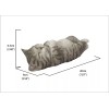 Hi-Line Gift Sleeping Cat Gray/Orange-Ga - Gray