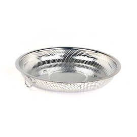 Queen Sense Domestic perforated stainless steel large sieve 21cm stainless steel kimchi round sieve net / 퀸센스 국산 타공 스텐 대형 채반 21cm 스테인레스 김장  원형 채망