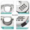 HOX Boron Shackle Combination Disc Lock, 70mm Stainless Steel Body,