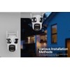 GESKS ICSEE 4K 8MP 3 Lens WiFi PTZ Security Camera,