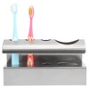 304 Stainless Steel Toothbrush Toothpaste Holding Stand Storage Bracket for
