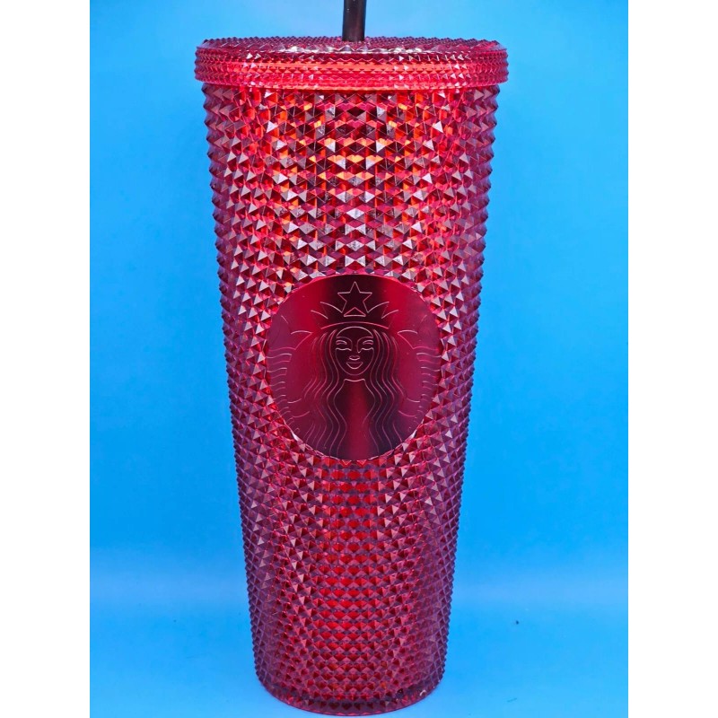 Starbucks Red Studded OU Oklahoma Sooners Tumbler Collegiate Series BRAND