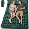 Double Camping Sleeping Pad, 4" Extra Thick 2 Person Inflatable