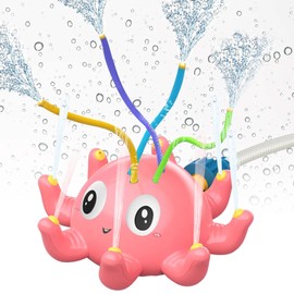 Wasserspielzeug Kinder Outdoor, Wassersprinkler Kinder, Sprinkler Kinder Wasserspielzeug, Rasensprenger Kinder, Wasserspielzeug Garten, Wasserspiel Kinder Outdoor im Krake für Kinder Gartenspielzeug