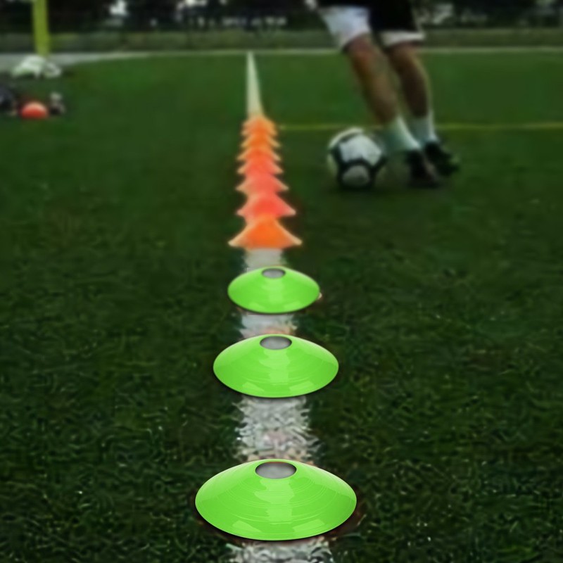 VGEBY1 Pack of 10 Training Cones, Practical Football Cones with