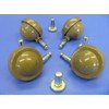 Kenrick No.46 Mini Castors Peg 50mm X4 (Set)