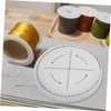 IWOWHERO Kumihimo Braiding Board Slot Thick Braided Disk for Bracelet