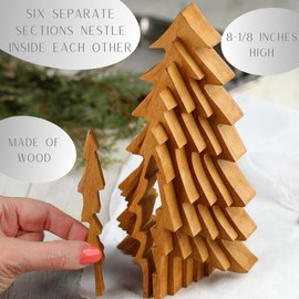 Factory Direct Craft Group of 3 Incredible Collapsible 3D Wood Trees for Crafting, Displaying, and Gifting