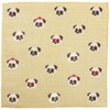 Hamamonyo Washed Towel Handkerchief, Pug Painter, Beige