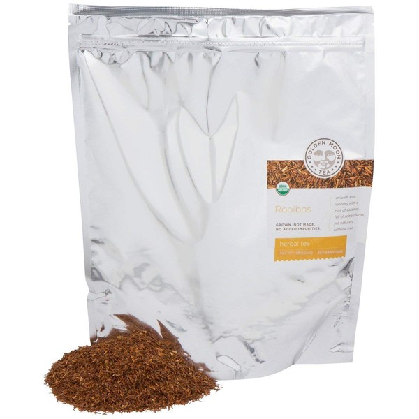 Golden Moon Organic Rooibos (192 Servings) Loose Leaf Long Cut Tea