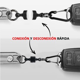 Llaveros para Hombre, 4 Pcs Magnetic keychain, Gran Fuerza Magnética Capacidad de Carga de 1.5 kg, Se Puede Fijar Llaves del Coche, Facilita el Acceso a las Llaves