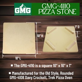 GMG Davy Crockett & Trek Pizza Oven Stone, GMG-4110 Old Style, Genuine OEM