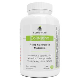 Kollagen mit Magnesium und Hyaluronsäure | Peptan | + Biotin + Zink + Selen + Vitamine C und A in bioaktiven Formen + Natürliche Bambussilice - Haut, Gelenke, Knochen und Haare - 180 Kapseln