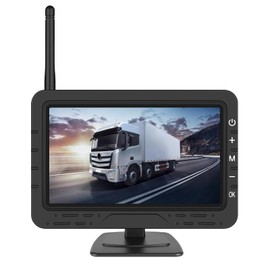 Rimoody Kabellos Rückfahrkamera Set, Nummernschild Rückfahrkamera mit HD 4.3 Zoll IPS Monitor
