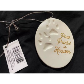 Midwest-CBK Paw Prints In Heaven Pet Dog Memorial Ornament 3 Inch Midwest CBK New