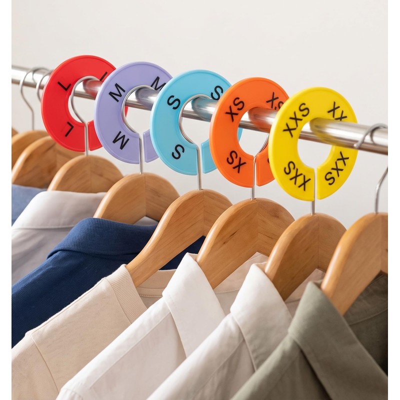8 PCS Clothing Rack Dividers, Clothing Size Dividers in 8