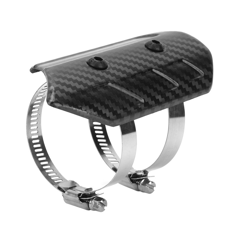 Dry Carbon Fiber Exhaust MidPipe Universal Heat Shield Kit Cover